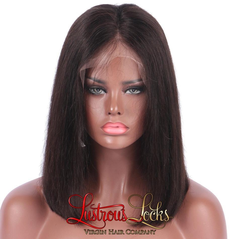 13x6 Lace Frontal Silky Straight Bob Wig - Lustrous Locks Hair Co.