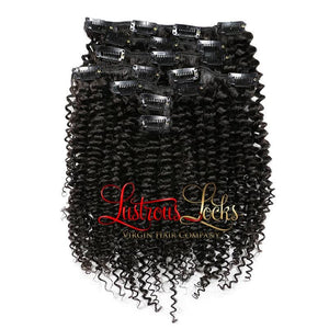 Kinky Curly Clip Ins - Lustrous Locks Hair Co.